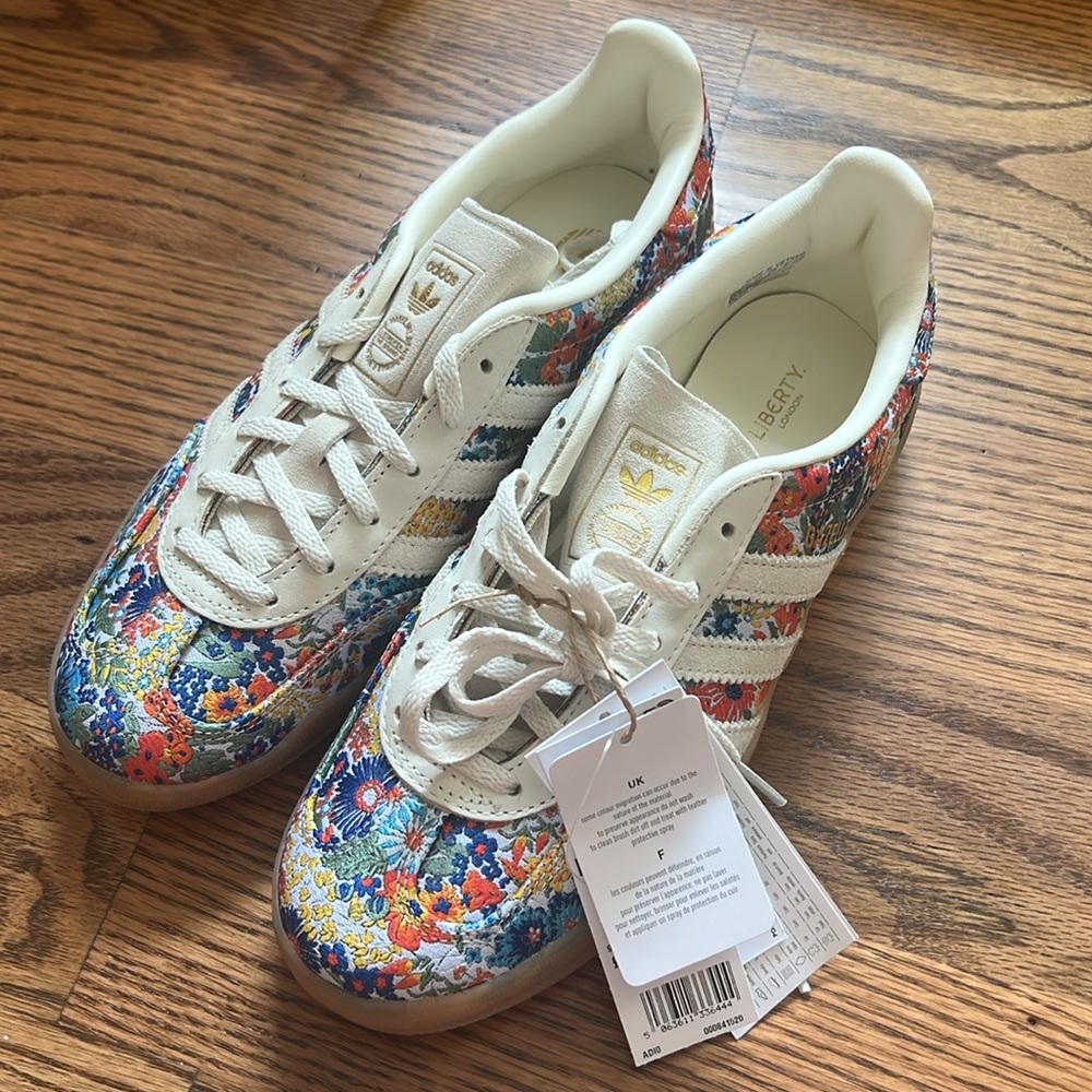 New liberty of London adidas gazelle shoes - Picture 7 of 12